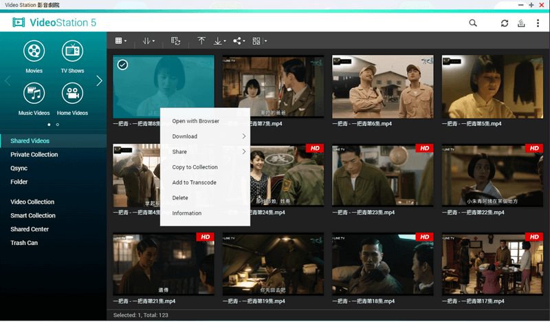 Qvideo(QNAP视频播放器) 投屏和字幕设置功能展示配图