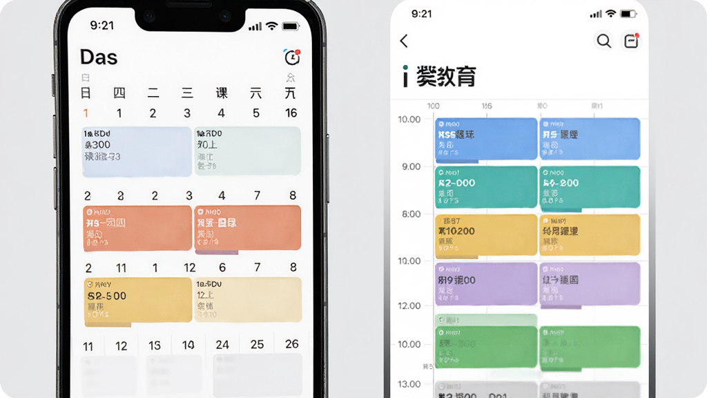 手机日历界面与