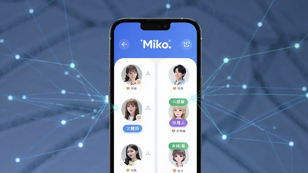 ����չʾMiko������ƥ����棬�ֻ���Ļ����ʾ����û�ͷ�����Ȥ��ǩ�������пƼ��еĹ������ӣ�����ִ���࣬ͻ����Miko�����������������ɾ�