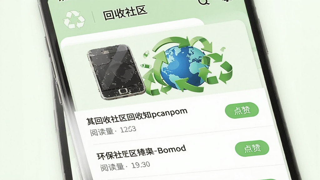 环保知识科普页面,手机屏幕上显示