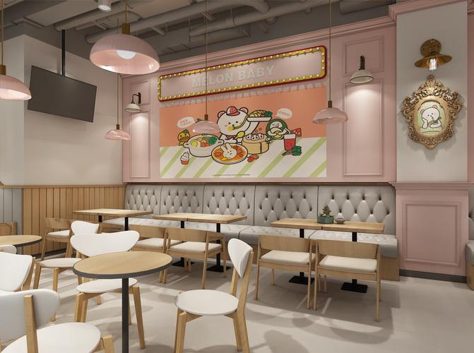 萌呀乐园园区休息区与餐厅环境 亲子家庭用餐实景
