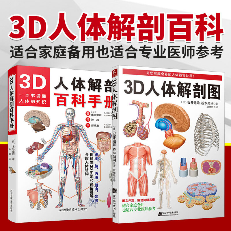 人体解剖学图集高清彩色版打印装订成品