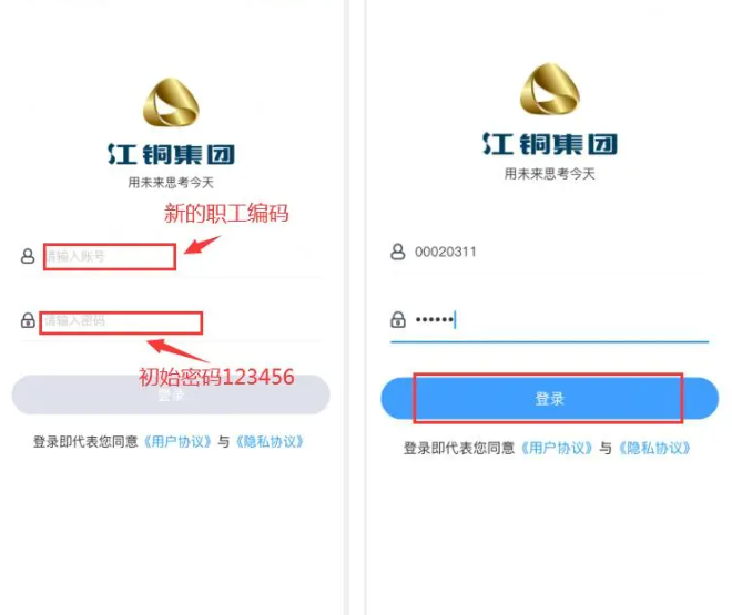 江铜Home官网入口登录界面及功能导航截图