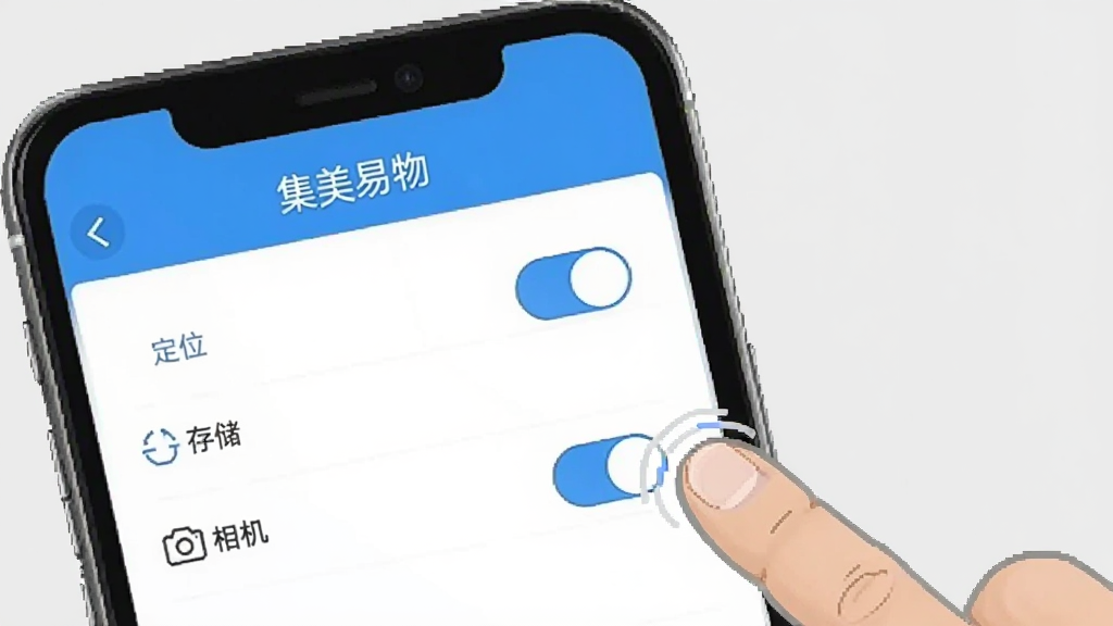 一张手机操作示意图,画面中一部手机屏幕显示