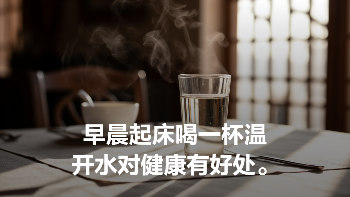 好心情 早晨喝温水 吃早饭 情绪稳定