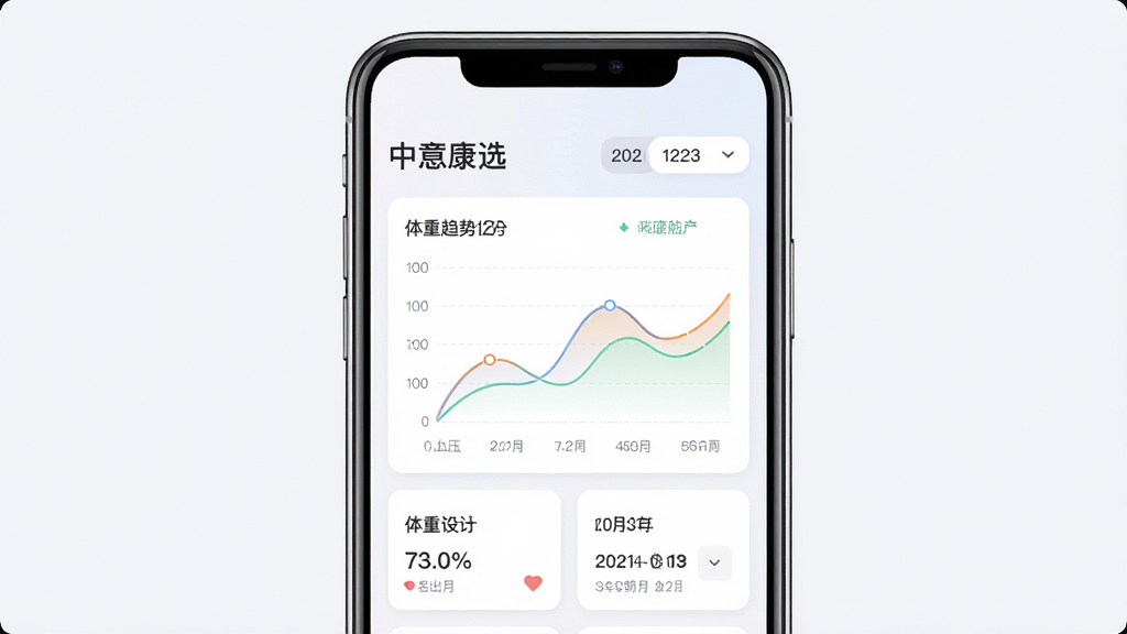 ���⿵ѡAPP���˽����������棬���������ֻ���Ļ��ʾѪѹ��������������ͼ��ͼ����ɫ��ͣ�����Ϊ��Ƭʽ������壬����Լ����ϸ�ڰ��������⿵ѡ�����ݼ�¼���������ѡ���������ʸ��壬����ɾ����޶���Ԫ��
