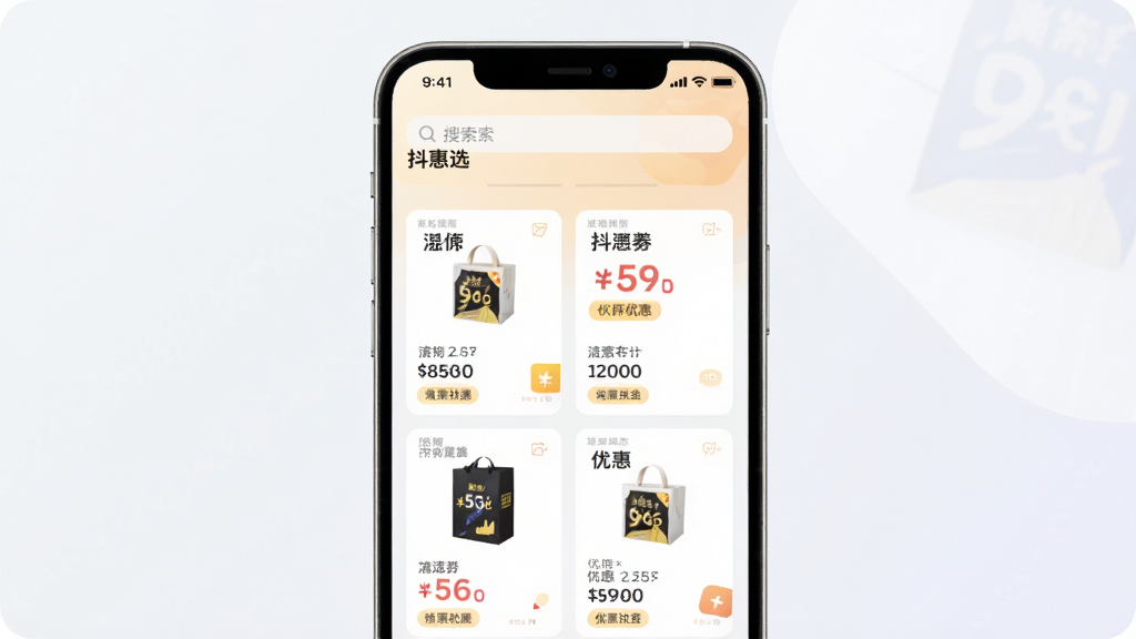 一张手机屏幕展示优惠券列表的界面截图,画面中央是