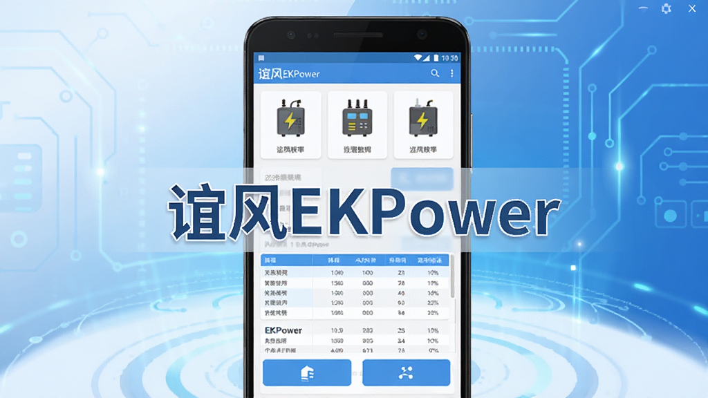 谊风EKPower软件主界面截图,画面中央展示软件名称
