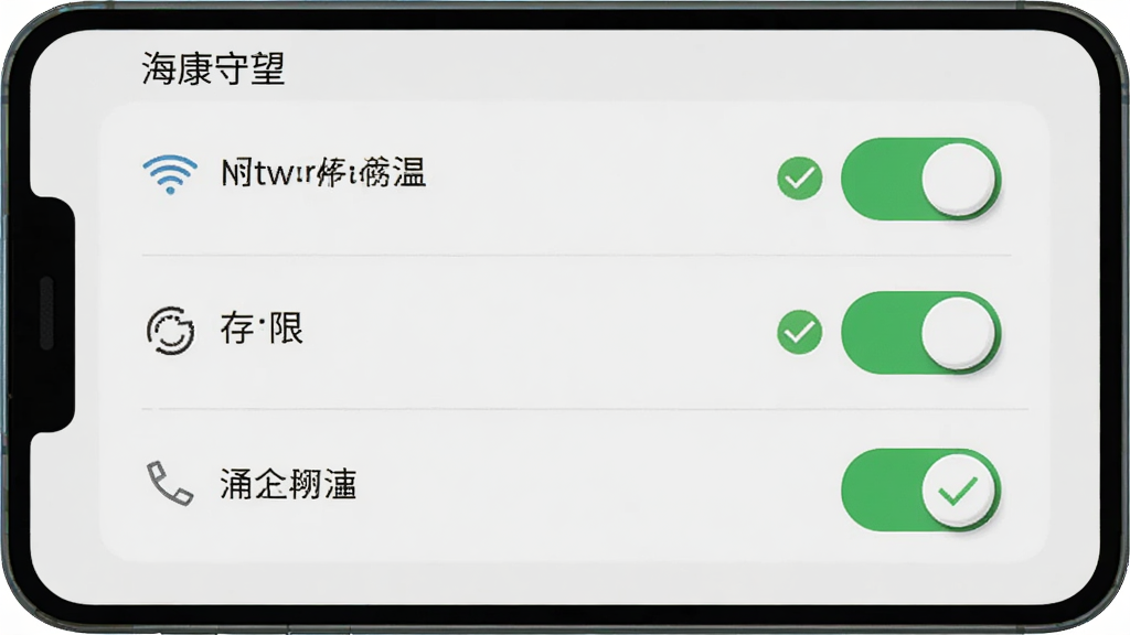 一部安卓手机显示