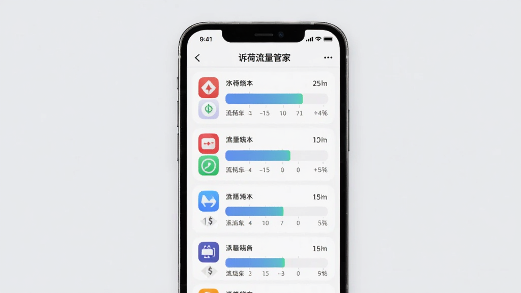 一部智能手机展示