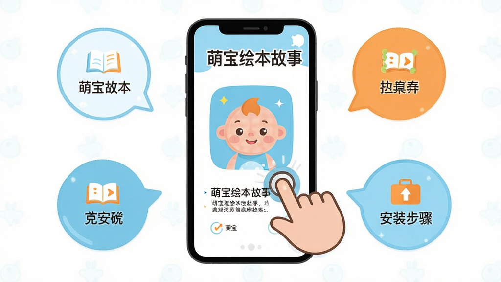 �ȱ��汾�����ƶ���ʹ�ý̳�ʾ��ͼ������չʾһ�������ֻ���Ļ����Ļ����ʾ�ȱ��汾���µ�Ӧ�ý���Ͱ�װ������ʾ���Ա��п�ͨ��ָ�����Ļ��ͼ�꣬����Ϊ�ֻ����С��������ݻ������ܣ����ü���ƽ�����ɫ���԰�ɫ��ǳ������ɫΪ����ϸ�ڴ���