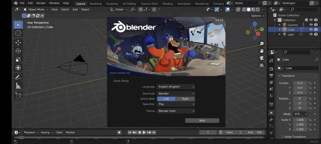 Blender三维建模 安卓版 手机界面操作截图