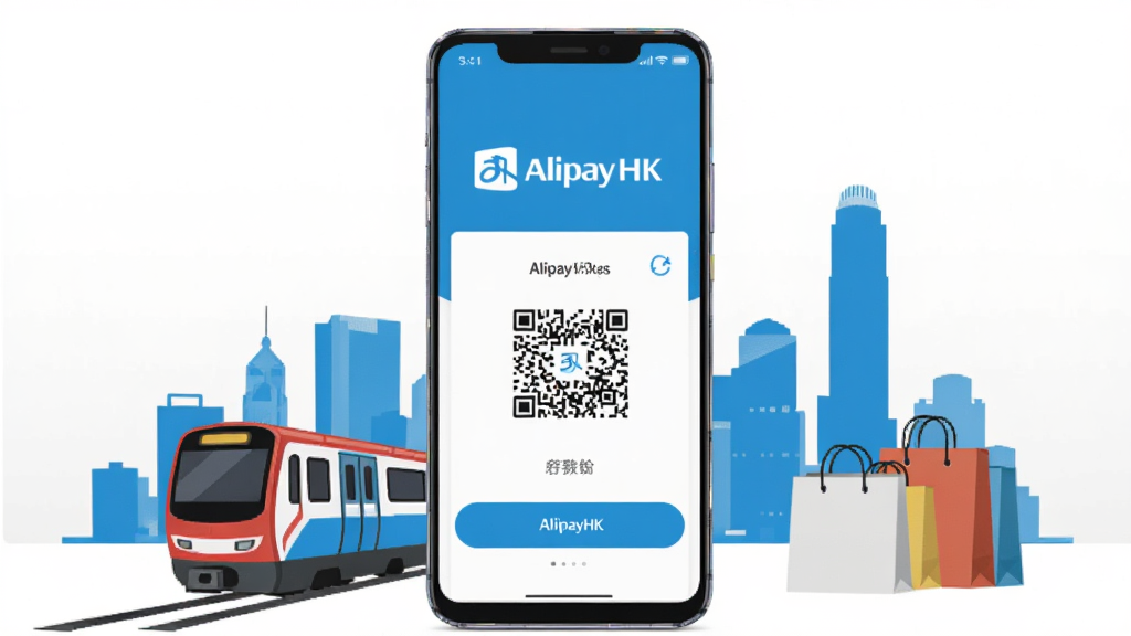 һ��չʾAlipayHK�ƶ�֧��Ӧ�ý���Ĳ�ƷԤ��ͼ������Ϊһ��������׿�ֻ�����Ļ��������ʾAlipayHK����ɫƷ�Ʊ�ʶ�͸�������棬�ֻ���Χ��������۳��м�Ӱ�������г��͹������Ԫ�أ����ֲ��þ��й�ͼ���ֻ�λ�ڻ��������룬�������׸ɾ������Ϊ�ִ���ƽ���Ƽ��磬ϸ�����ֻ��߿�����΢���⣬��Ļɫ�ʱ�������������Ϊǳ�ҽ��䣬����Ϊ����4K������ɾ��޶���װ��Ԫ��