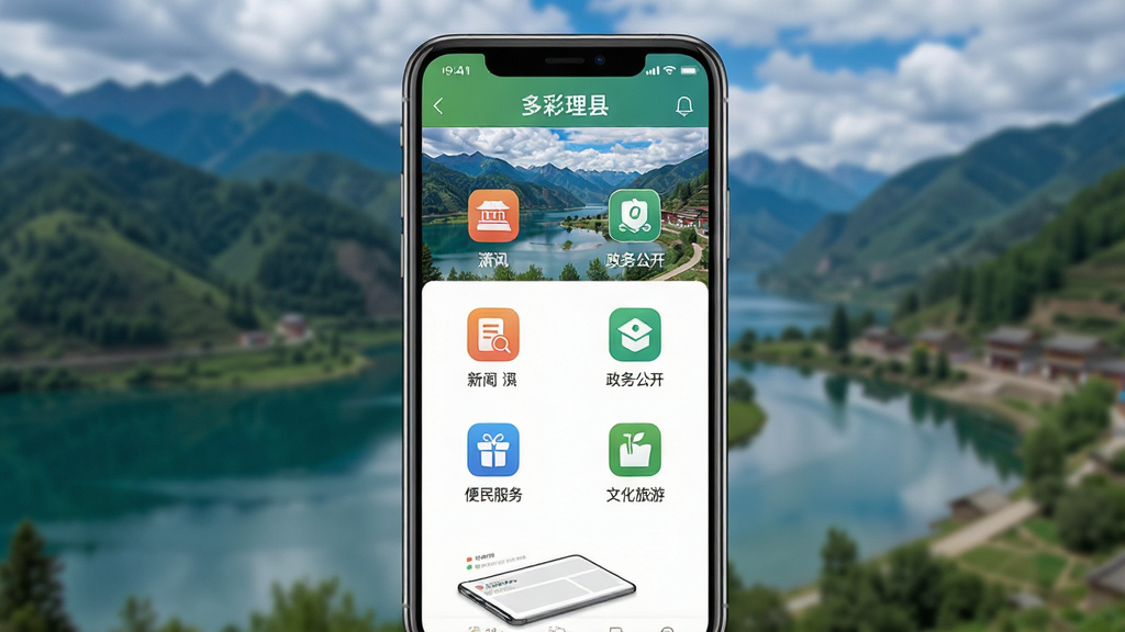 一张展示智能手机屏幕的图片,屏幕中央显示