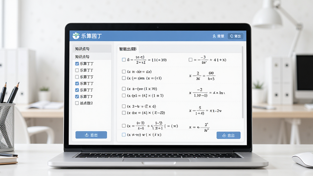画面主体为一台打开的笔记本电脑,屏幕中显示