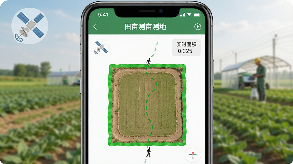 写实风格手机应用场景图,画面主体是