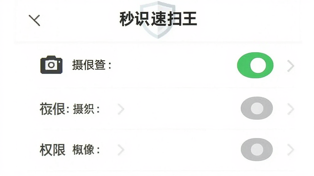 一张手机安全设置界面的示意图,画面中展示