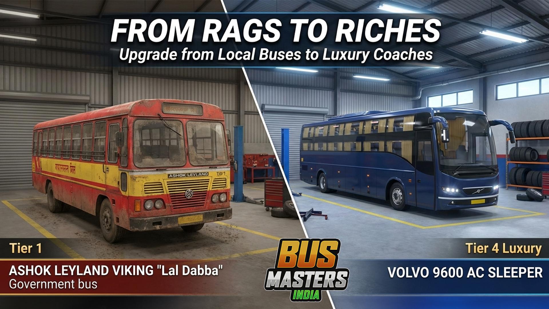 巴士大师:印度模拟器(Bus Masters: India Highway Driving Simulator Game) 高速路况与巴士内饰细节