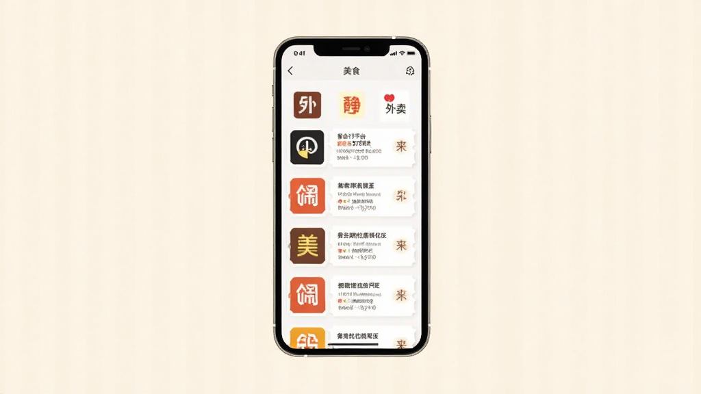 美食外卖省钱订多平台优惠聚合界面,展示多个外卖平台图标和对应优惠券,手机屏幕居中,浅色背景,扁平化设计风格,画面干净整洁,无多余元素
