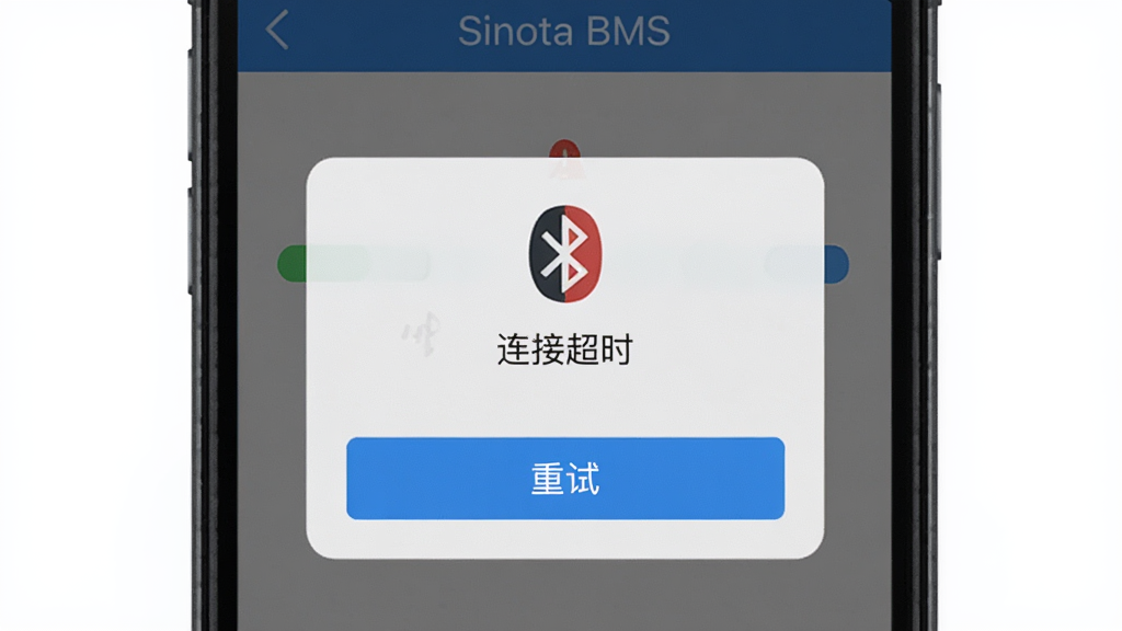 ����Ϊ�ֻ���Ļ��ʾ Sinota BMS ������������ʧ����ʾ���棬����Ϊ�ֻ����У���Ļ����ʾ