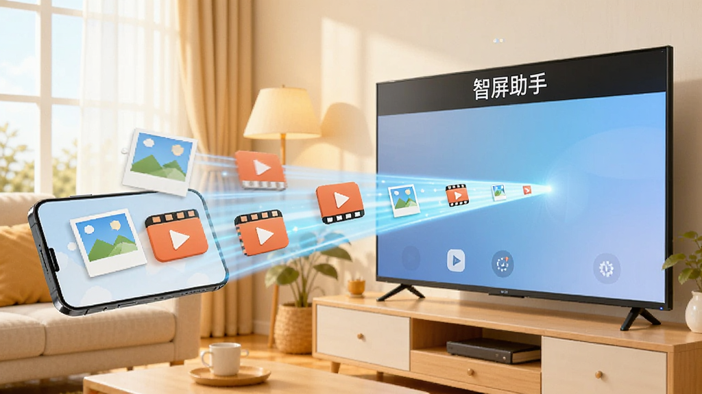 һ��չʾ�������ּ���Ͷ�����ܵĲ廭��������һ�������ֻ���Ļ���ɳ���Ƭ����Ƶͼ�꣬��Щͼ�껯��һ�����������ٻ����Ҳ�һ̨���ܵ��ӵĴ���Ļ�С�������Ļ�Ϸ���ʾ���������֡�����������Ϊ��ܰ�ļҾӻ�����ɫ������������Լ�Ƽ��У�ϸ�ڷḻ�������������޶���Ԫ�ء�