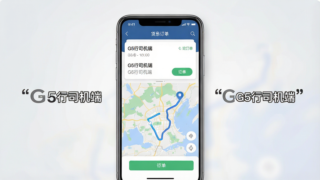 һ��չʾG5��˾�����ֻ�Ӧ�ý����дʵ���ͼƬ������Ϊһ�����������ֻ�����Ļ����ʾ���˶����б��͵�ͼ�������򣬲��ֲ��þ��й�ͼ������Ϊ�ɾ�ǳ��ɫ���䣬���Ϊ�ִ��Ƽ���UIչʾ��ϸ�ڰ���������Ƭ��·�߹켣���ӵ���ť��Ԫ�أ�ͼƬ�����ּ����ű�ע