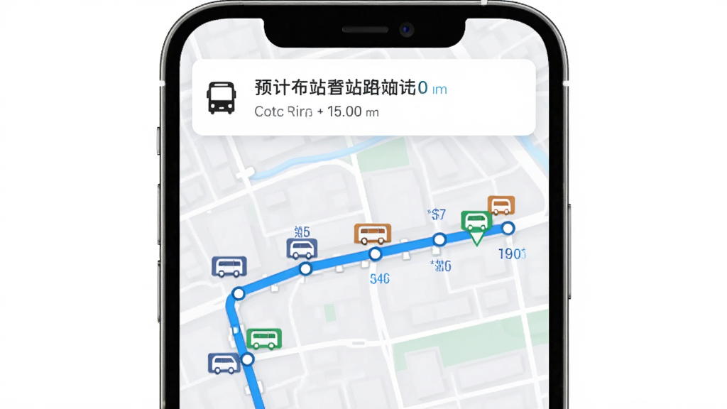 ��������·��������ʵʱ������ͼ���棬������ʾһ��������·�ϵĳ���ͼ���վ���ǣ��ֻ���Ļ�Ϸ���Ԥ�Ƶ�վʱ����ʾ�������Ǽ��ĳ��е�ͼ������ִ��Ƽ��У����ʸɾ�����