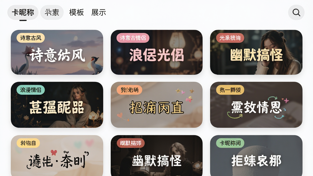 ���ǳ��������ǳ�ģ���չʾҳ�棬����Ϊ����״���е��ǳƿ�Ƭ��ÿ�ſ�Ƭ��д�в�ͬ�����ǳ�ʾ������ʫ��ŷ硢�������¡���Ĭ��ֵȷ����ǩ���������룬���Ϊ���Բ�ǿ�Ƭ��ƣ�ϸ���з��ർ����������ͼ�꣬���ʸ���ɾ�������Ԫ��