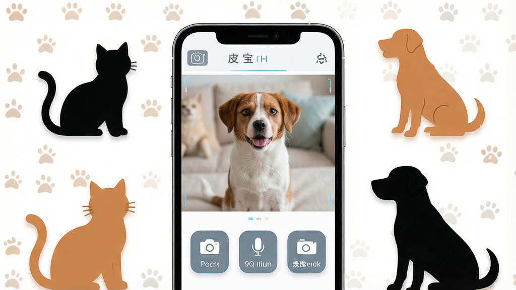 һ��չʾƤ�ɱ��������ܼ��Ӧ�����������Ⱦͼ������������һ�������ֻ�����Ļ�ڳ��ֳ�����ʵʱ�����빦�ܰ�ť���ֻ���Χ�����ſɰ���è��͹�����Ӱ�����ֲ��þ��й�ͼ���Ű������������Ϊ�ִ��Ƽ�������ܰ���������ϣ�ϸ�ڰ�������ͷͼ�ꡢ�����Խ�ͼ�ꡢ¼��ط�ͼ�꣬���ʸ��壬�ɾ����޶���Ԫ��