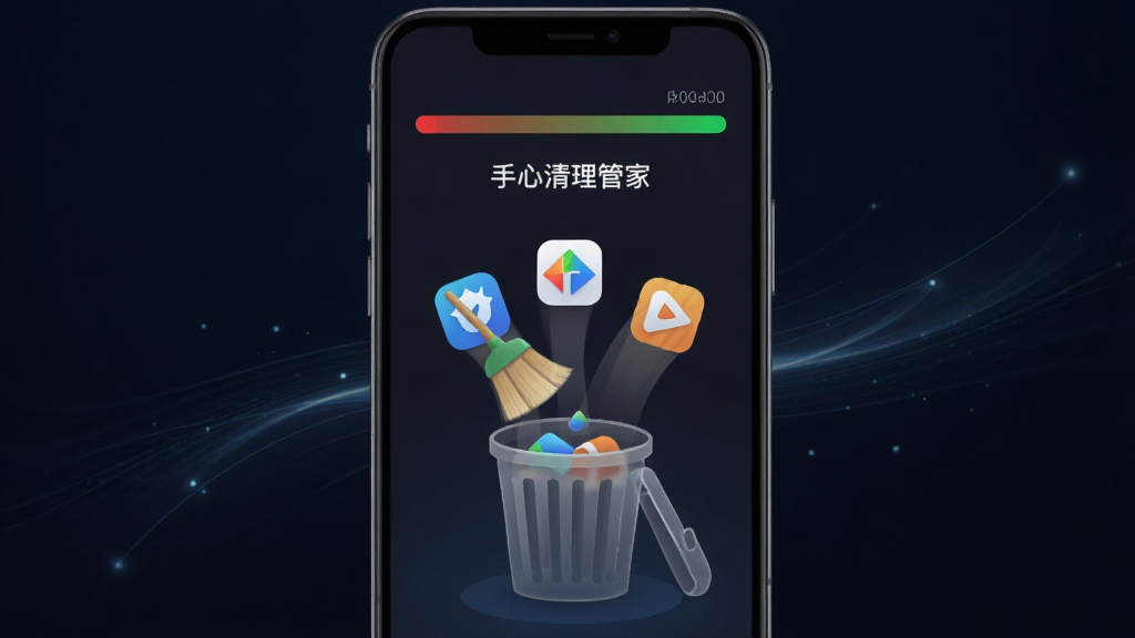 һ�������ֻ�������ʾ�����������ܼҡ����ڴ���ٽ��棬��Ļ���ж��Ӧ��ͼ�걻ɨ��һ�����������Ͱ���������ڴ�ռ�ý������Ӻ�ɫ��Ϊ��ɫ����������ɫ�Ƽ��н��䣬��ϸ΢�Ĺ�������Ч�����Ű���У�����ִ���࣬����ϸ�壬�ɾ��޶���Ԫ�أ�ͼƬ�����ֱ�����������������ܼҡ�