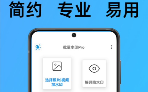 批量水印Pro 安卓版 操作界面