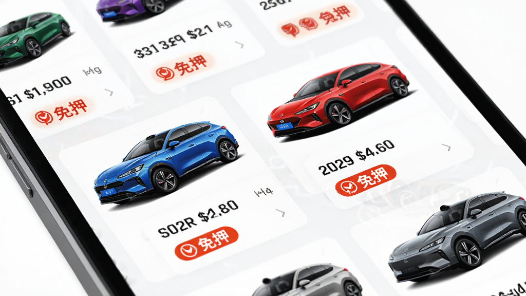 ����⳵APP����ѡ�������д��������չʾ��ͬ��ɫ���ͺŵ������������ֻ���Ļ�ϣ�ÿ�����·��������۸����Ѻ��ʶ������Ϊ��ɫ����񣬻��ʸ���������Ԫ�ء�