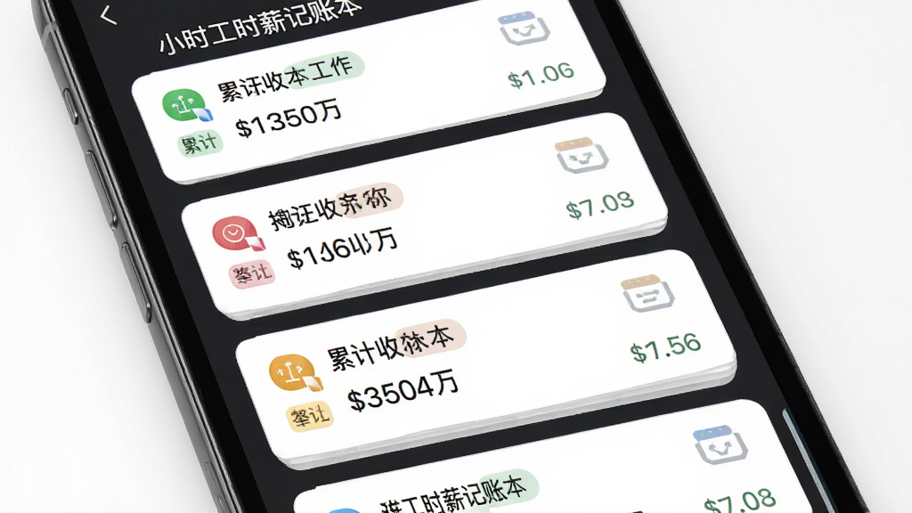 手机屏幕中呈现