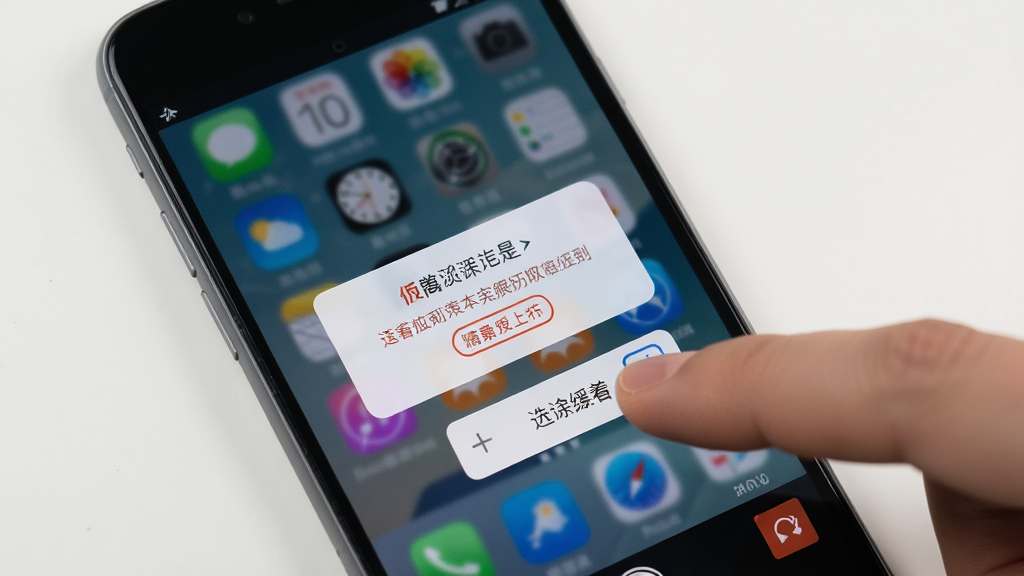 一张展示手机使用图片特效软件时遇到闪退报错提示的界面图,画面中手机屏幕显示错误弹窗,旁边有手指正在点击清除缓存按钮,背景是简洁的手机桌面,风格写实,细节清晰,画质干净,无多余元素