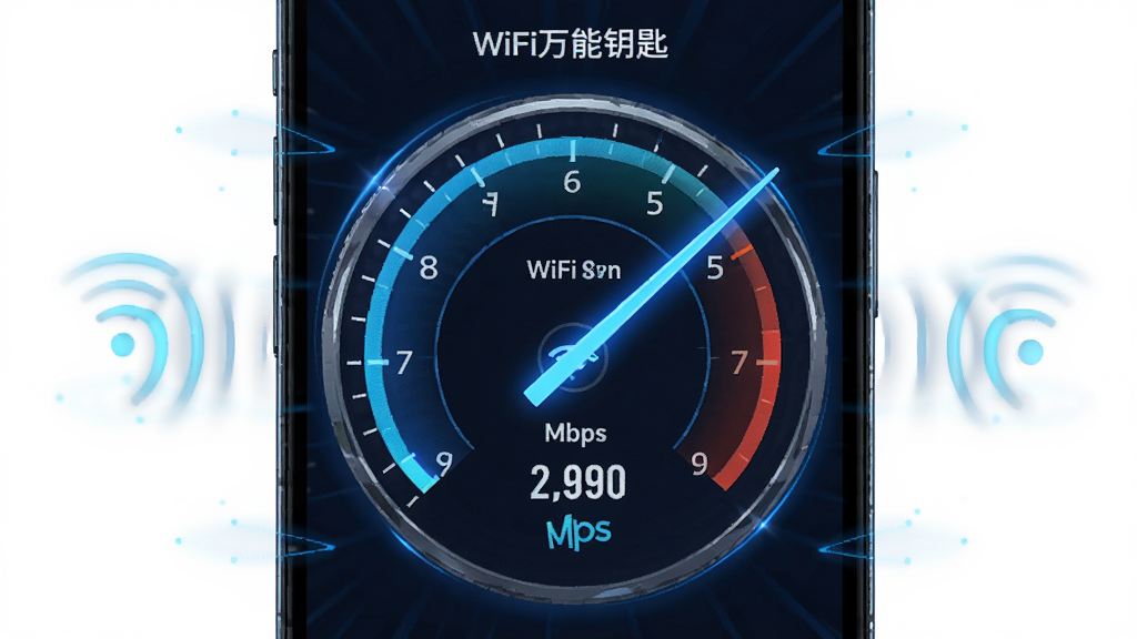 WiFi����Կ�׼����������飬����Ϊ�ֻ���Ļ��ʾ�����Ǳ��̣�����Ϊ�Ǳ��̾��С����ݻ��ƣ��Ű涯��ʮ�㣬���Ϊ�ٶȸпƼ����ϸ�ڰ�����ɫ��Ч���ٶ�ָ�롢Mbps��ֵ��ʾ��WiFi�źŲ��ƣ����ʸ��壬�ɾ����޶���Ԫ��