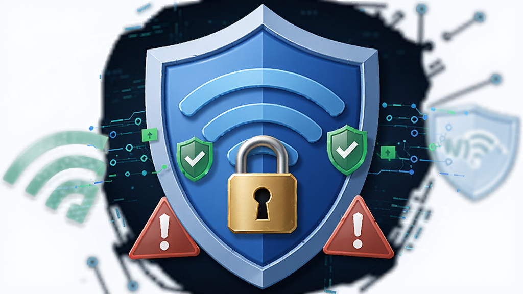 WiFi����Կ�װ�ȫ�������ܣ�����Ϊ������WiFi�źŵ����ͼ�꣬����Ϊ���ĶԳƹ�ͼ���Ű���з��ã����Ϊ��ȫ�Ƽ����Ӿ���ϸ�ڰ�����ɫ���ơ���ɫ��ͷ����ɫ��ȫ��ʶ�����վ����ɫͼ�꣬���ʸ��壬�ɾ����޶���Ԫ��
