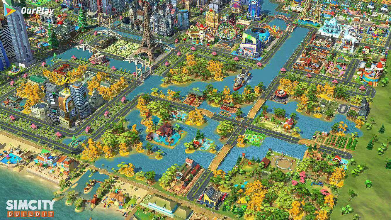 ģ����У������г�(SimCity BuildIt) ��ͨ·�������⽨���ڷ�λ��