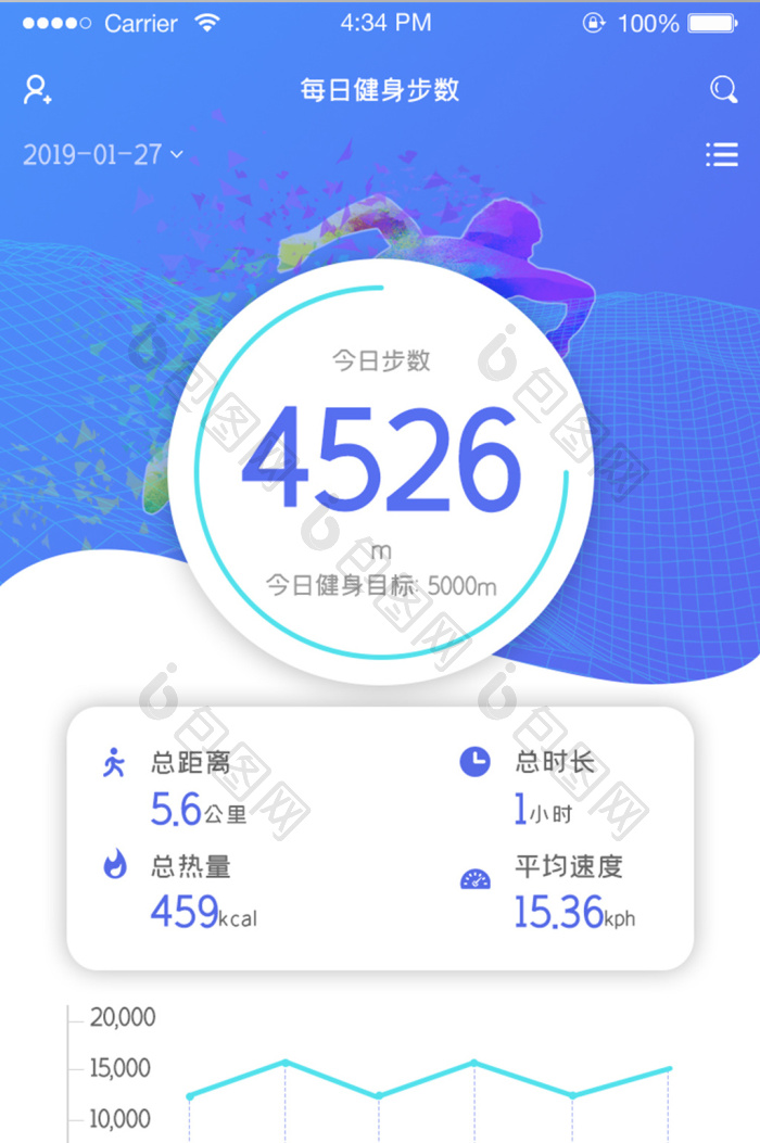 每日减脂 安卓版 运动步数同步界面