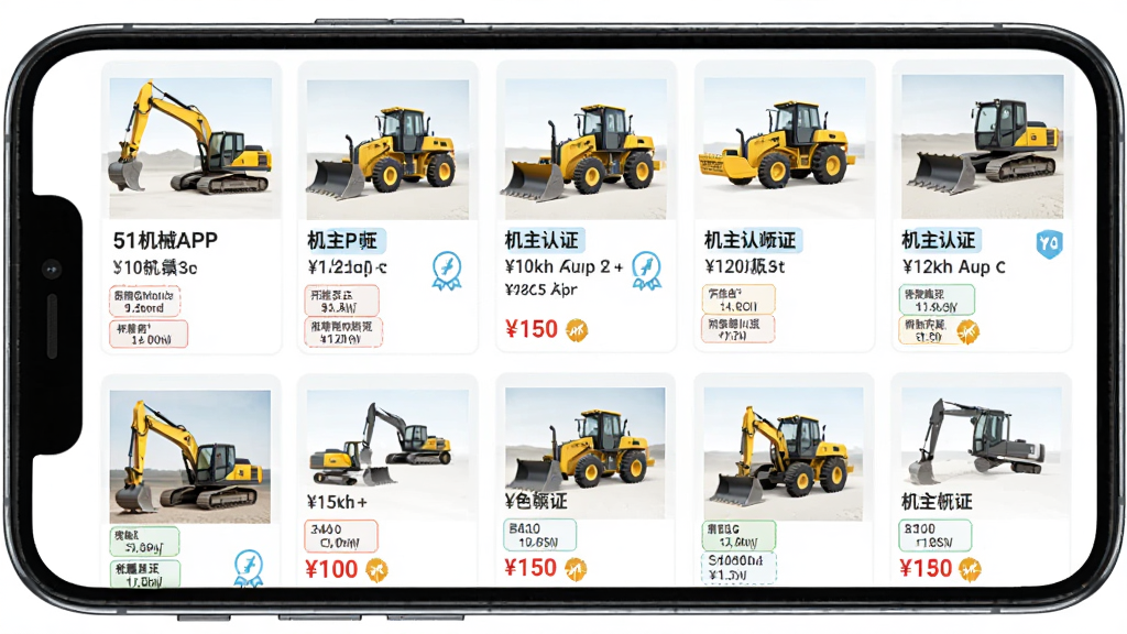 51��еAPP�豸�б�ҳ��չʾͼ������Ϊ�ֻ���Ļ��ʾ�ھ����װ�ػ����豸����ͼ����ϸ��Ϣ������Ϊ����״���У��Ű��������࣬���Ϊ�ִ���ƽ����ƣ�ϸ�ڰ����豸������ǩ���۸��ע��������֤��ʶ�����ʸ��壬�ɾ����޶���Ԫ��