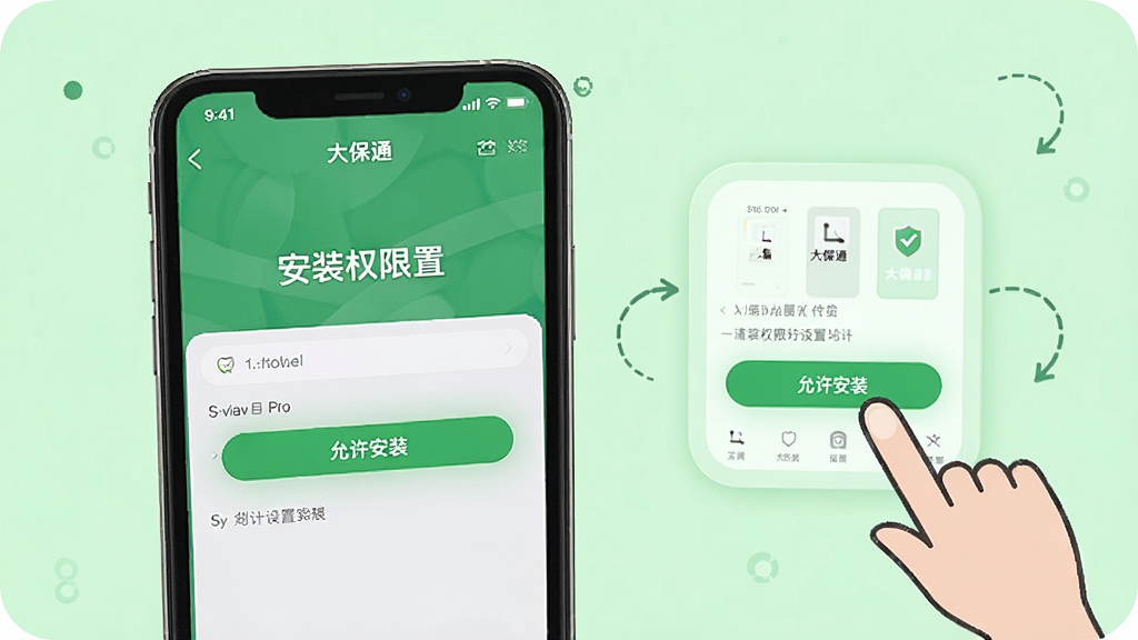一张手机操作指引风格的图片,画面中一部手机展示