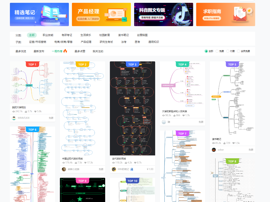 享做思维课堂笔记整理操作界面