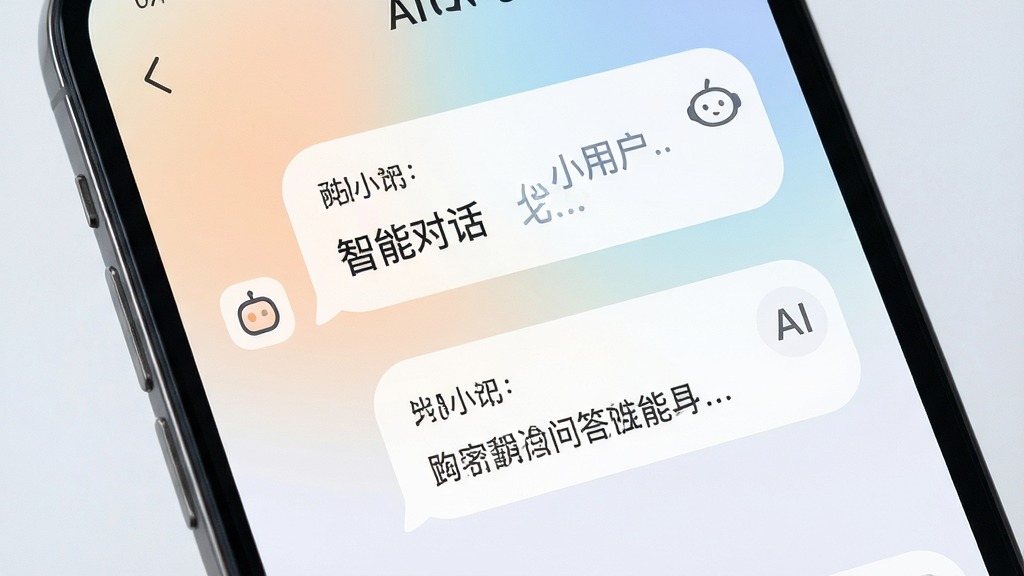 AIС�� ���ܶԻ��ʴ��ܽ�����д ����Ϊ�ֻ���Ļ��չʾAIС���Ի��������� ����Ϊ�Ϸ���ʾ�û��������� �·���ʾAI�ظ����� ��Ļ�����������ɼ� ���Ϊ���¼�Լ���ƶ�Ӧ��UI��� ϸ�ڰ�����͵Ľ��䱳�� Բ�����ݿ� ����ͼ�� ���ʸ��� �ɾ� �޶���Ԫ��