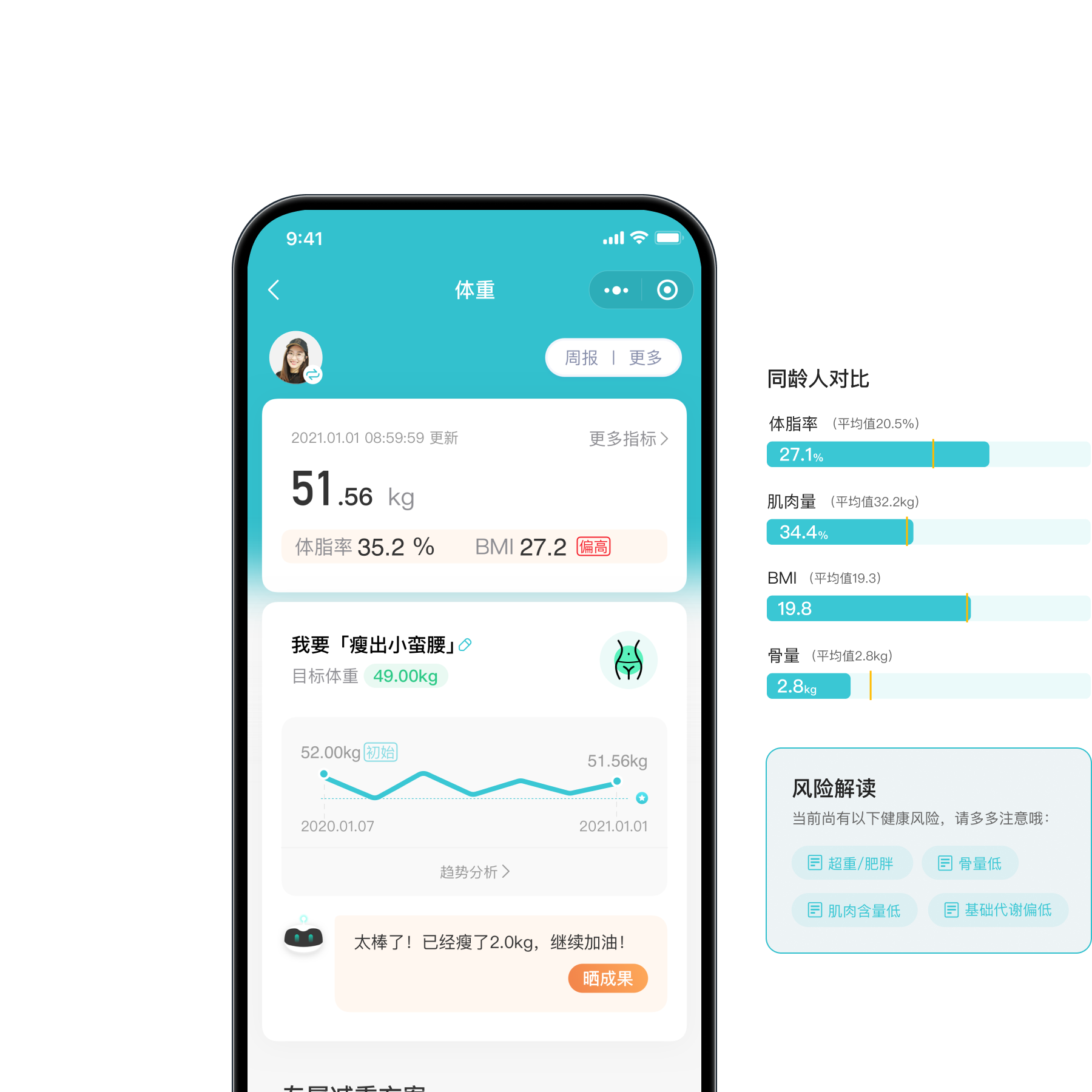 HEALTHY AMS 安卓版 健康数据界面