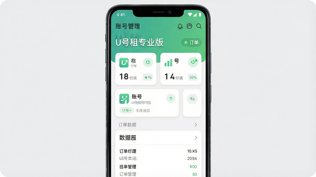 一张手机应用界面展示图,画面主体是一部竖屏安卓手机,屏幕上显示