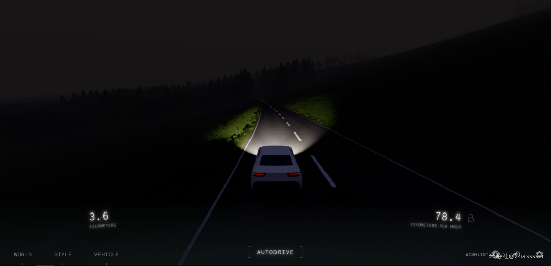 公路之旅:多人汽车模拟(Roadline Multiplayer Car Sim) 多人夜间组队驾驶体验场景