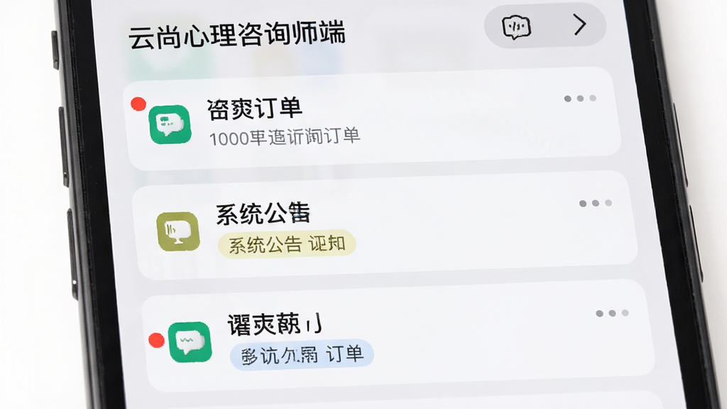 手机通知中心界面,顶部文字