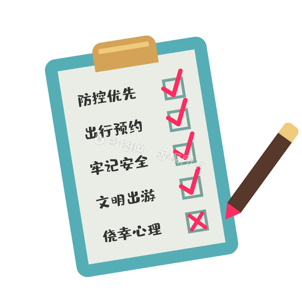 玩清单出行前准备事项配图