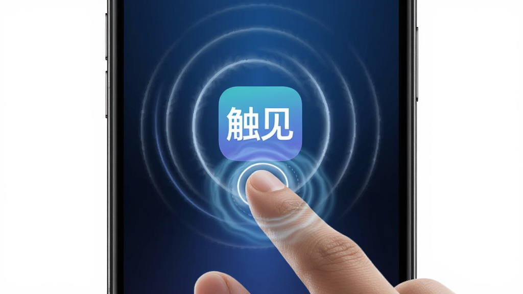 手机屏幕中央显示