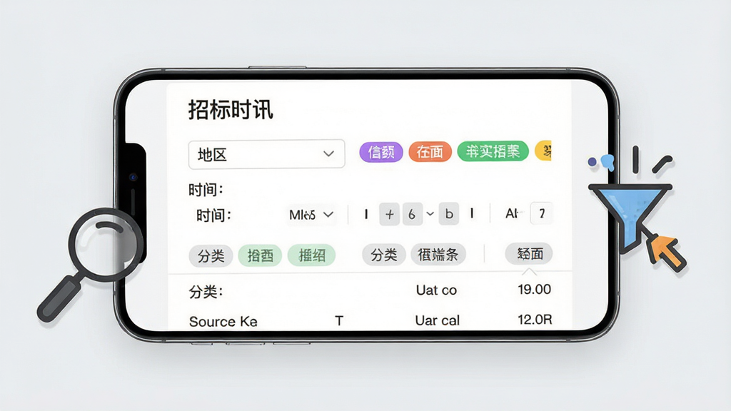 手机界面交互展示图,画面为一部横放的智能手机,屏幕上显示