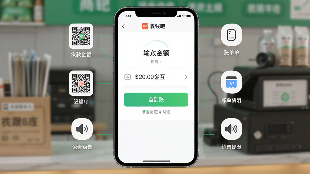 һ���ֻ���Ļչʾ��Ǯ��Ӧ�������棬������������Ŀ���տ������������տť����Χ�����տ��롢�˵����������ѵ�ͼ�꣬���ּ���������Ű���жԳƣ����Ϊ�ִ���ƽ���Ƽ��磬ϸ�ڰ����̻���������Ԫ������ɫ������ʾ�����ʸ���ɾ����޶���Ԫ��